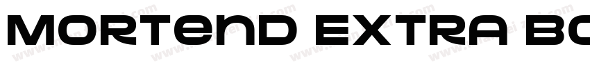 Mortend Extra Bold字体转换